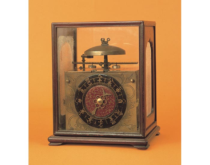 姫路藩伝来】 極上 干支文字盤 花細密細工一挺天符式和時計 大名時計 